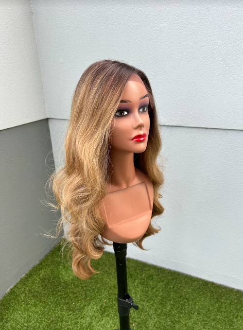 Swiss Lace Human Hair Blend Wig